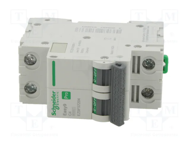 SCHNEIDER ELECTRIC Easy9 Pro EZ9F57204 Interruptor magnetotérmico 2 polos 4A 6kA SCHNEIDER ELECTRIC Easy9 Pro EZ9F57204 Interruptor magnetotérmico 2 polos 4A 6kA