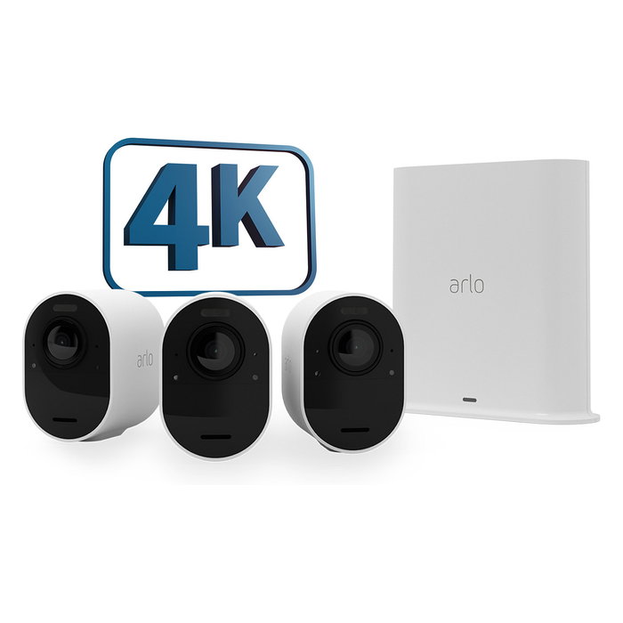 Arlo Arlo Ultra 2 Kit de 3 Cámaras Inalámbricas 4K - Blanco