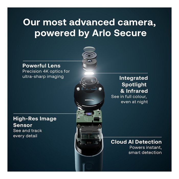 Arlo Arlo Ultra 2 Kit de 3 Cámaras Inalámbricas 4K - Blanco