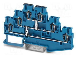 PHOENIX CONTACT Conector de carril ST con 6 bornas, azul