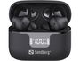 Sandberg Wireless Earbuds ANC+ENC con Cancelación de Ruido y Pantalla de Batería, Negro