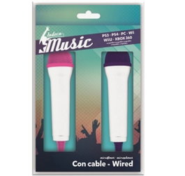 Indeca Micrófonos Indeca Music para PS3, PC, Wii, WiiU y X360