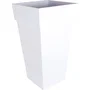 Eda Maceta Toscana XXL Cuadrada 43.3 x 43.3 x H 80 cm 98 L Blanco