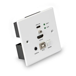 Lindy 38387 Extensor KVM Transmisor HDMI y USB-C Cat6