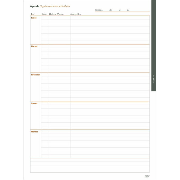 Additio Carpeta Global para Profesorado 24x32cm Surtida