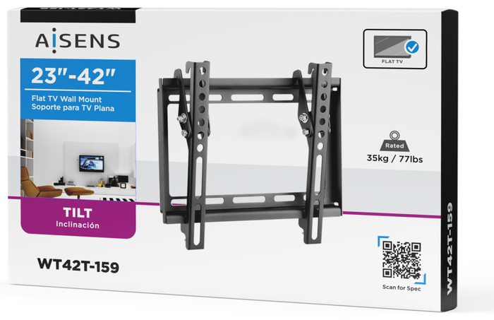 Aisens Soporte de Pared Inclinable WT42T-159 para TV de 23-42 pulgadas