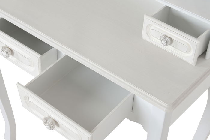 DKD Home Decor Tocador Romantico Blanco 42 x 140 x 75 cm