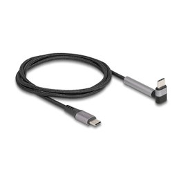 DeLOCK Cable USB Type-C a USB Type-C PD 3.0 1,5m Negro, Gris
