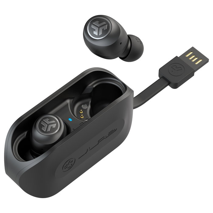 JLAB Audio Go Air True Wireless Bluetooth con estuche de carga, Black JLAB Audio Go Air True Wireless Bluetooth con estuche de carga, Black