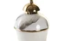 DKD Home Decor Tibor Aluminio y Hierro Bicolor y Dorado 17x17x41 cm