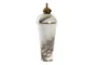 DKD Home Decor Tibor Aluminio y Hierro Bicolor y Dorado 17x17x41 cm