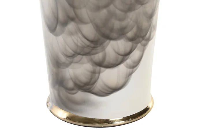 DKD Home Decor Tibor Aluminio y Hierro Bicolor y Dorado 17x17x41 cm DKD Home Decor Tibor Aluminio y Hierro Bicolor y Dorado 17x17x41 cm