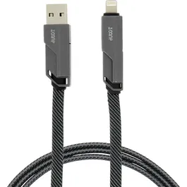 Auto-T 540313 Cable Plano USB-C con 4 Conectores