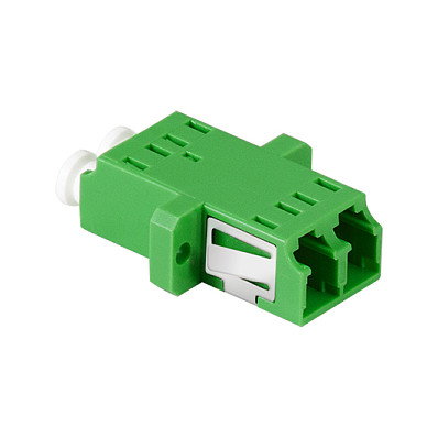 LogiLink Adaptador de Fibra LC Duplex con Brida, 12 piezas, Verde