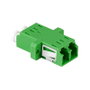 LogiLink Adaptador de Fibra LC Duplex con Brida, 12 piezas, Verde
