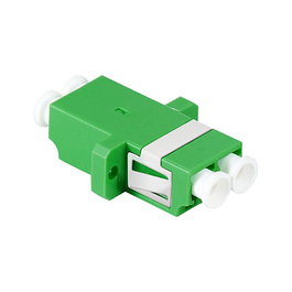 LogiLink Adaptador de Fibra LC Duplex con Brida, 12 piezas, Verde