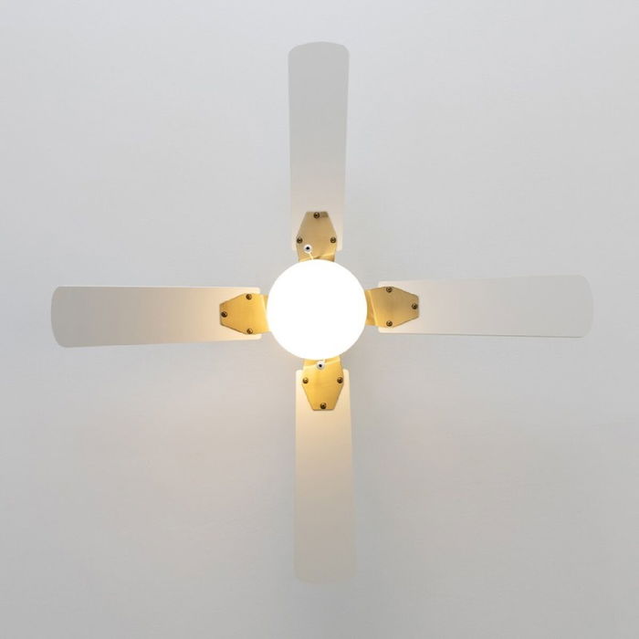 Ventilador de Techo con Luz Cecotec EnergySilence Aero 450 Blanco Dorado 50 W