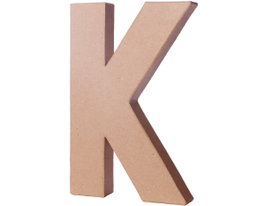 Innspiro Letra K de papel maché con 20 cm de altura