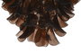 DKD Home Decor India lamps 1c25 Lámpara de Techo Acero y Cristal Plateado Marron 80 x 80 x 80 cm