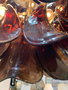 DKD Home Decor India lamps 1c25 Lámpara de Techo Acero y Cristal Plateado Marron 80 x 80 x 80 cm