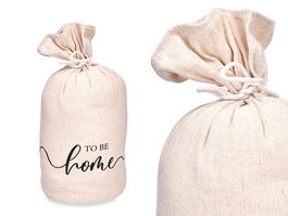 Giftdecor Tope Puerta Saco To Be Home 13x26x13 cm Blanco (Set de 6)