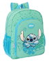 Safta Mochila Junior Adapt.Carro Stitch "Aloha" 32x38x12 cm