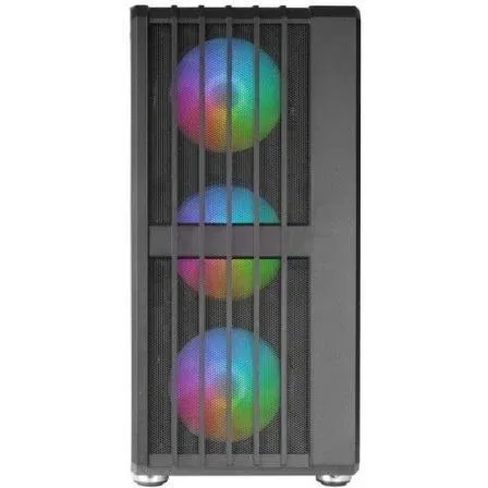 Mars Gaming Caja Gaming Semitorre MC-VAULT, con 4 Ventiladores ARGB y Ventana Cristal Templado, ATX, MicroATX, Mini-ITX, Espacio Gráfica 358mm
