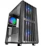 Mars Gaming Caja Gaming Semitorre MC-VAULT, con 4 Ventiladores ARGB y Ventana Cristal Templado, ATX, MicroATX, Mini-ITX, Espacio Gráfica 358mm