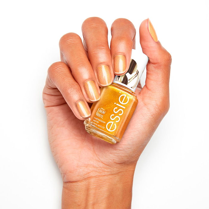 Essie #50-Good Things Glow Esmalte de Uñas Snow White Edición Limitada Disney, Acabado Perlado con Destellos Dorados 13.5 ml