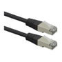 ROLINE Cable de parcheo Cat.6 Class E S/FTP PiMF negro, 0,5 m