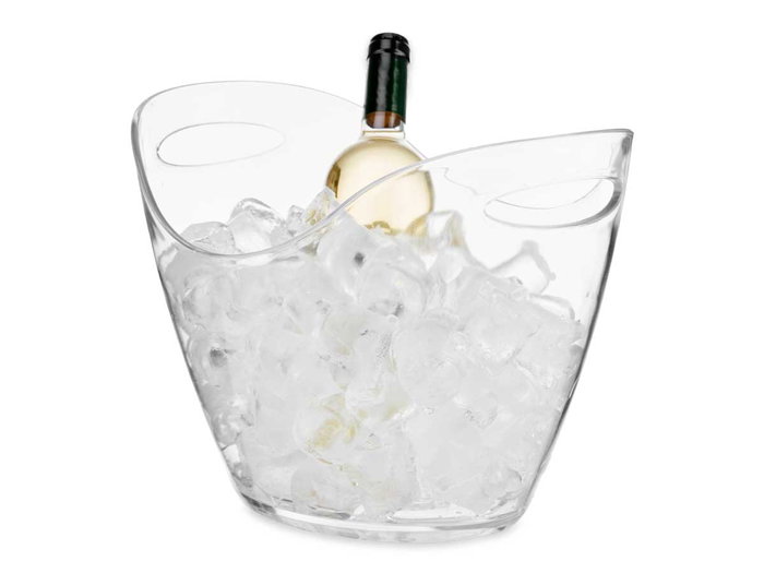 Kinvara Cubitera Botellas Doble Asa Diseño 8L Transparente 34.7x2x25.2 cm Plástico (Set de 6) Kinvara Cubitera Botellas Doble Asa Diseño 8L Transparente 34.7x2x25.2 cm Plástico (Set de 6)