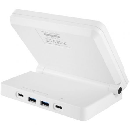 Mars Gaming Control Deck MSD-PRO con 10 Teclas LCD y 4 Diales Personalizables, Pantalla Táctil Extendida, Hub USB, Blanco