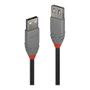 Lindy Cable de Extensión USB 2.0 Anthra Line 0,5m Negro/Gris