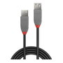 Lindy Cable de Extensión USB 2.0 Anthra Line 0,5m Negro/Gris