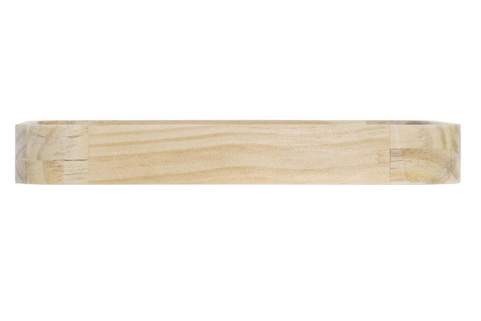 DKD Home Decor Set de 2 Bandejas Decorativas MDF Country Floral Natural 35x24x4,5 cm