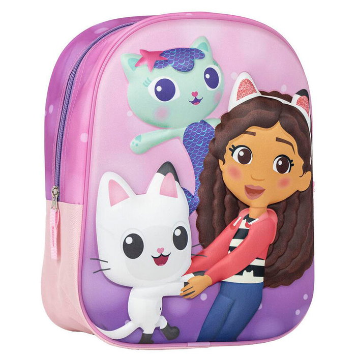 Cerdá Mochila Infantil 3D Gabby's Dollhouse Rosa