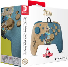PDP PDP Faceoff Deluxe Audio Wired Controller Zelda Breath para Switch 2 / OLED