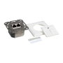 LogiLink Toma de pared Cat.6 2xRJ45 STP horizontal blanco