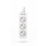 KERG Prolongador de alimentación H05VV-F 3G1,5mm2 1,5m Blanco