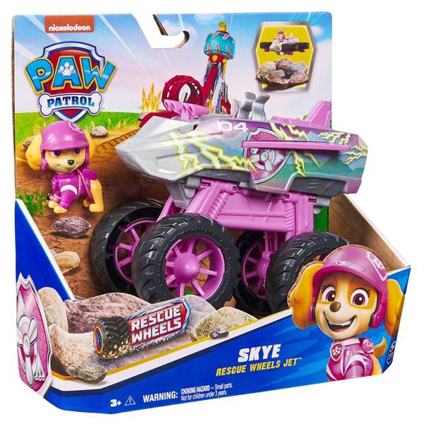 Spin Master Paw Patrol Vehículo de Rescate Wheels - Juego de Vehículos de Juguete 22.86x22.86x9.53 cm para Niños de 3 Años (Modelo Surtido)