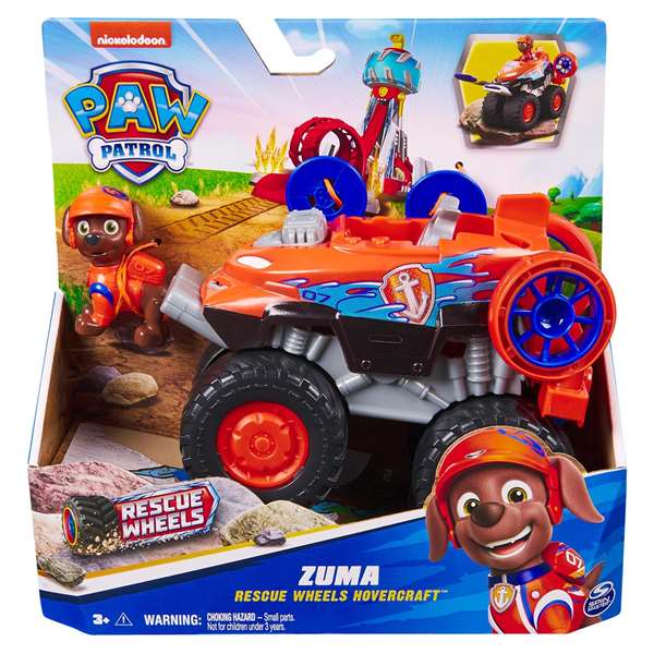 Spin Master Paw Patrol Vehículo de Rescate Wheels - Juego de Vehículos de Juguete 22.86x22.86x9.53 cm para Niños de 3 Años (Modelo Surtido)