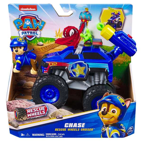 Spin Master Paw Patrol Vehículo de Rescate Wheels - Juego de Vehículos de Juguete 22.86x22.86x9.53 cm para Niños de 3 Años (Modelo Surtido)