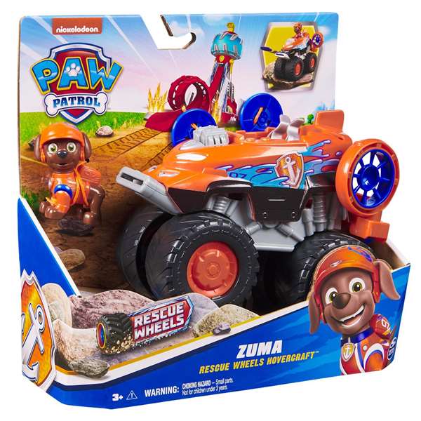 Spin Master Paw Patrol Vehículo de Rescate Wheels - Juego de Vehículos de Juguete 22.86x22.86x9.53 cm para Niños de 3 Años (Modelo Surtido)