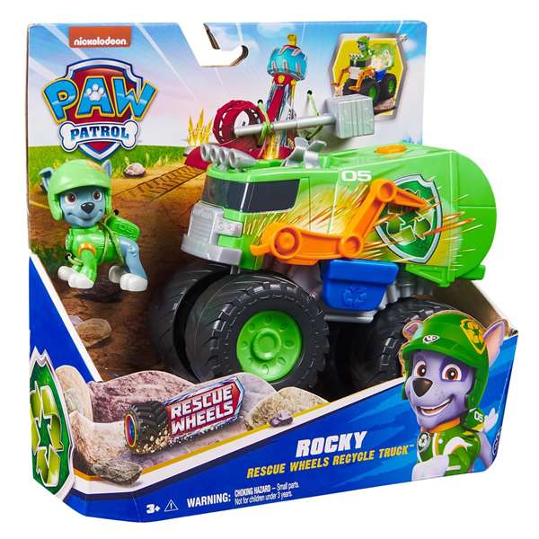 Spin Master Paw Patrol Vehículo de Rescate Wheels - Juego de Vehículos de Juguete 22.86x22.86x9.53 cm para Niños de 3 Años (Modelo Surtido)