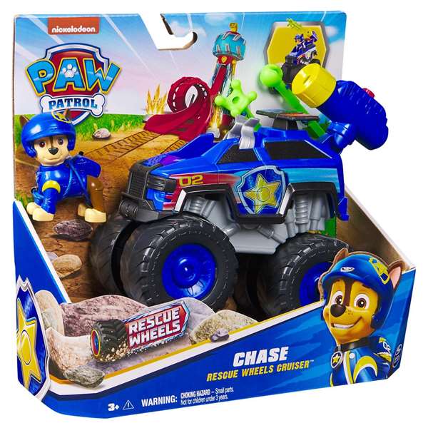Spin Master Paw Patrol Vehículo de Rescate Wheels - Juego de Vehículos de Juguete 22.86x22.86x9.53 cm para Niños de 3 Años (Modelo Surtido)