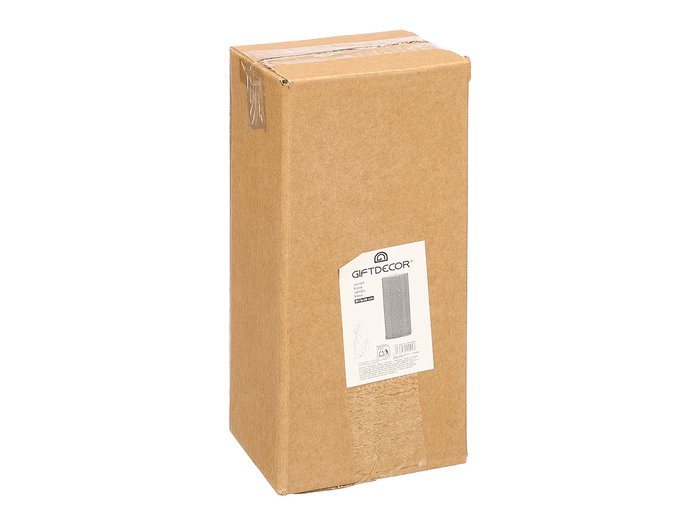 Giftdecor Jarrón Aparenza Cilíndrico de Acrílico Negro - 12 x 30 cm (Set de 12)