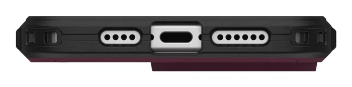 Urban Armor Gear Civilian Funda para iPhone 16 Pro Max MagSafe 17,5 cm (6.9") Resistente a Impactos y Caídas - Color Burdeos