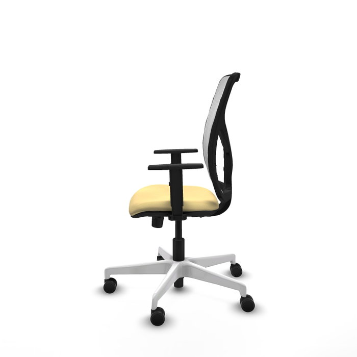 PIQUERAS Y CRESPO Silla de oficina Motilla con mecanismo Sincro, Crema y Blanco PIQUERAS Y CRESPO Silla de oficina Motilla con mecanismo Sincro, Crema y Blanco