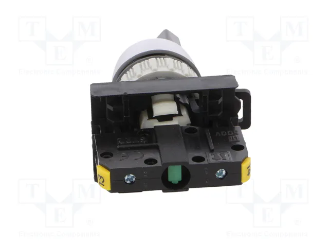 SPAMEL Interruptor rotativo ST22 de 2 posiciones, 22mm, NA, negro