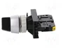 SPAMEL Interruptor rotativo ST22 de 2 posiciones, 22mm, NA, negro